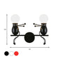 Black/White/Red Child-Like Wall Mount Lamp Kids 2 Heads Metal Wall Light Fixture with Seesaw Arm Clearhalo 'Wall Lamps & Sconces' 'Wall Lights' Lighting' 1651621