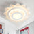 Sun Flower Flush Light Fixture Simplicity Acrylic LED White Flush Mount in Warm/White Light White Clearhalo 'Ceiling Lights' 'Close To Ceiling Lights' 'Close to ceiling' 'Flush mount' Lighting' 1651787