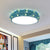 Acrylic Geometric Flush Mount Light Kids LED Lighting Fixture with Star Pattern in Pink/Blue/Gold Blue Clearhalo 'Ceiling Lights' 'Close To Ceiling Lights' 'Close to ceiling' 'Flush mount' Lighting' 1651826