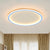 Circular Ceiling Mounted Light Minimalist Acrylic Pink/Blue LED Flush Mount Lighting for Bedroom - Blue - Clearhalo - 'Ceiling Lights' - 'Close To Ceiling Lights' - 'Close to ceiling' - 'Flush mount' - Lighting' - 1651858