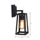 1 Bulb Trapezoid Cage Wall Lamp Industrial Stylish Matte Black Metallic Wall Mount Light for Living Room Clearhalo 'Art deco wall lights' 'Cast Iron' 'Glass' 'Industrial wall lights' 'Industrial' 'Middle century wall lights' 'Modern' 'Rustic wall lights' 'Tiffany' 'Traditional wall lights' 'Wall Lamps & Sconces' 'Wall Lights' Lighting' 165205