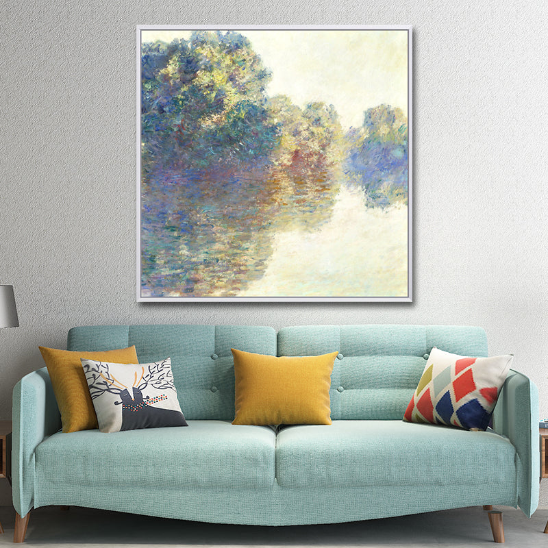 Textured Scenery Painting Wall Art Canvas Print Farmhouse Wall Decor for Living Room Clearhalo 'Art Gallery' 'Canvas Art' 'Country Art Gallery' 'French Country' 'Rustic' Arts' 1652301