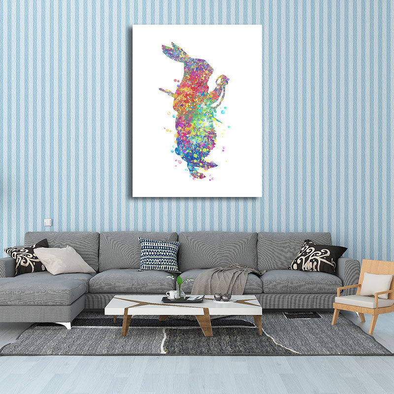 Kids Style Dancer Canvas Art Multicolored Textured Wall Decoration for Living Room Clearhalo 'Arts' 'Canvas Art' 1652632