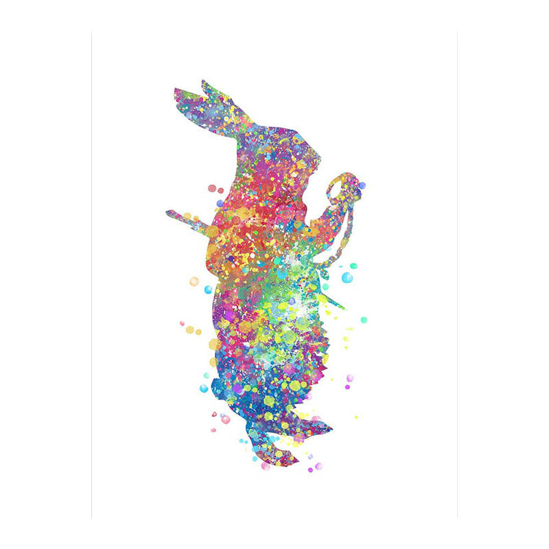 Kids Style Dancer Canvas Art Multicolored Textured Wall Decoration for Living Room - Clearhalo - 'Arts' - 'Canvas Art' - 1652634