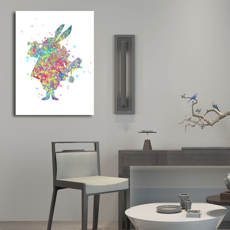 Kids Style Dancer Canvas Art Multicolored Textured Wall Decoration for Living Room Clearhalo 'Arts' 'Canvas Art' 1652640