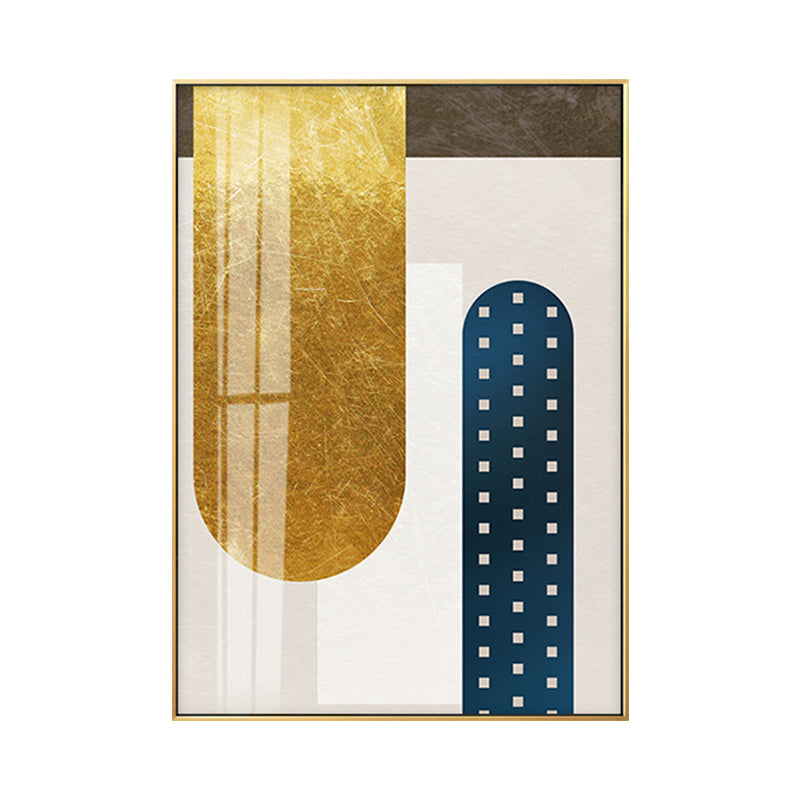 Geometry Canvas Print for Living Room Abstract Wall Art in Dark Color, Textured Clearhalo 'Arts' 'Canvas Art' 1652697