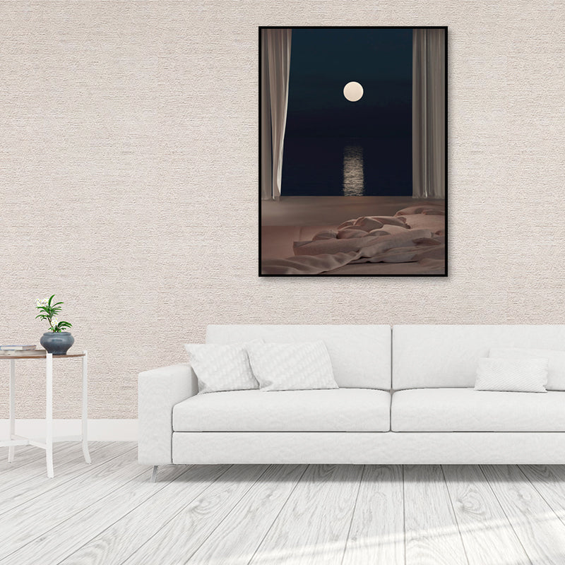 Nordic Landscape Canvas Print Pastel Color Dining Room Wall Art Decor, Multiple Sizes Clearhalo 'Arts' 'Canvas Art' 1652722