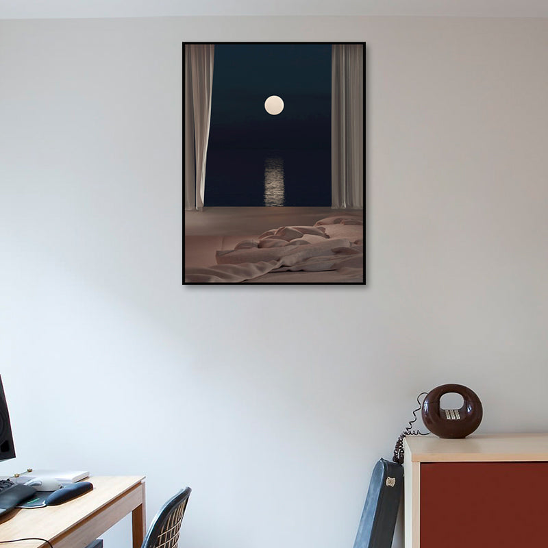 Nordic Landscape Canvas Print Pastel Color Dining Room Wall Art Decor, Multiple Sizes Clearhalo 'Arts' 'Canvas Art' 1652724