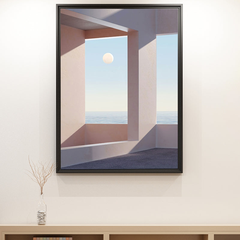 Nordic Landscape Canvas Print Pastel Color Dining Room Wall Art Decor, Multiple Sizes Clearhalo 'Arts' 'Canvas Art' 1652732