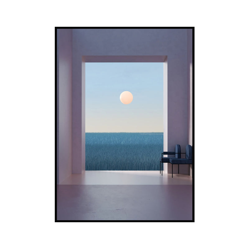Nordic Landscape Canvas Print Pastel Color Dining Room Wall Art Decor, Multiple Sizes Clearhalo 'Arts' 'Canvas Art' 1652737