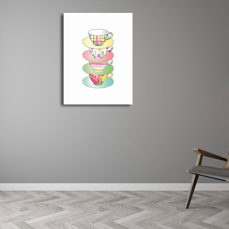 Blue Utensils Canvas Art Kitchenware Nordic Textured Wall Decoration for Dining Room Clearhalo 'Arts' 'Canvas Art' 1652786