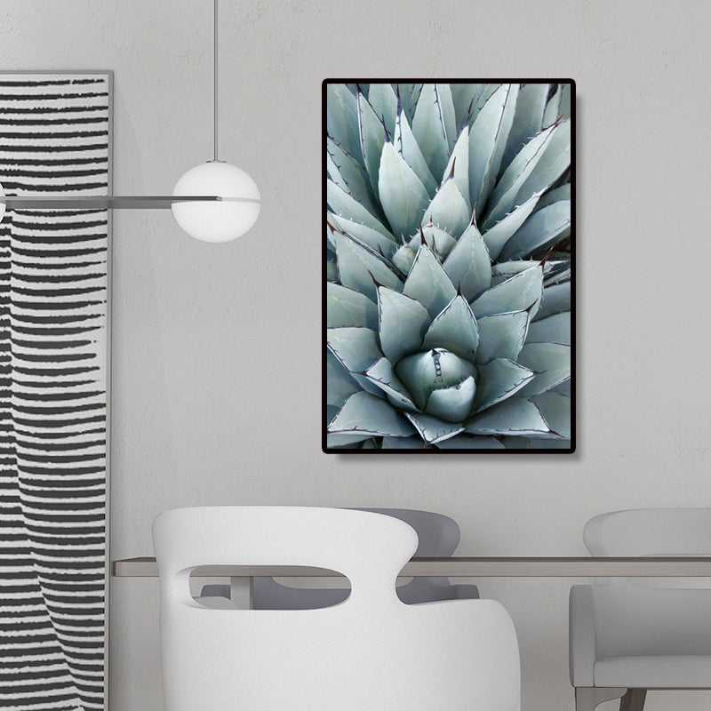 Modern Botanic Aloe Vera Canvas Print Pastel Color Textured Wall Art for Room Clearhalo 'Art Gallery' 'Canvas Art' 'Contemporary Art Gallery' 'Modern' Arts' 1652808