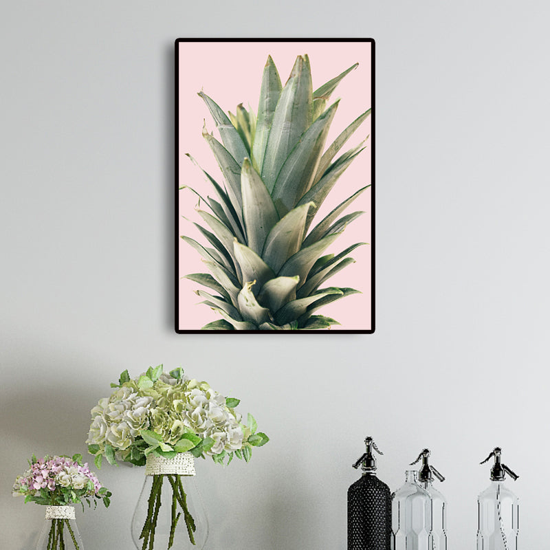 Modern Botanic Aloe Vera Canvas Print Pastel Color Textured Wall Art for Room Clearhalo 'Art Gallery' 'Canvas Art' 'Contemporary Art Gallery' 'Modern' Arts' 1652815