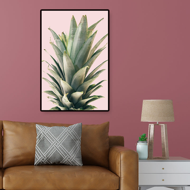 Modern Botanic Aloe Vera Canvas Print Pastel Color Textured Wall Art for Room Clearhalo 'Art Gallery' 'Canvas Art' 'Contemporary Art Gallery' 'Modern' Arts' 1652816