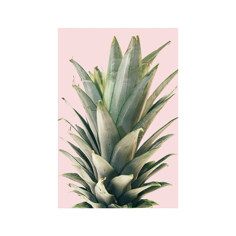 Modern Botanic Aloe Vera Canvas Print Pastel Color Textured Wall Art for Room Clearhalo 'Art Gallery' 'Canvas Art' 'Contemporary Art Gallery' 'Modern' Arts' 1652817
