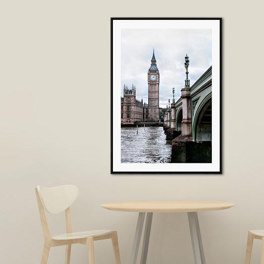 Photograph Print Contemporary Canvas Landmark in Soft Color, Multiple Size Options - Clearhalo - 'Arts' - 'Canvas Art' - 1652866