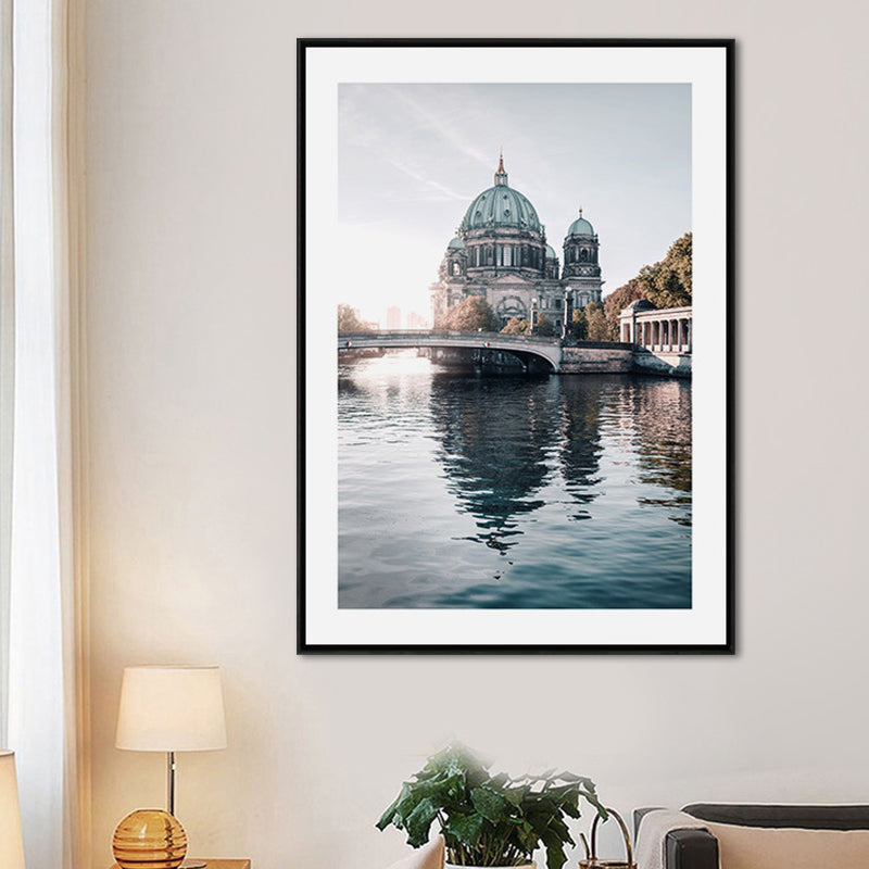 Photograph Print Contemporary Canvas Landmark in Soft Color, Multiple Size Options Green Clearhalo 'Arts' 'Canvas Art' 1652872