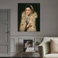 Women in Fur Painting White Canvas Wall Art Decor Textured, Multiple Sizes Options Clearhalo 'Arts' 'Canvas Art' 1652902