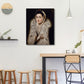 Women in Fur Painting White Canvas Wall Art Decor Textured, Multiple Sizes Options Clearhalo 'Arts' 'Canvas Art' 1652903