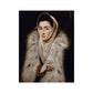 Women in Fur Painting White Canvas Wall Art Decor Textured, Multiple Sizes Options Clearhalo 'Arts' 'Canvas Art' 1652904