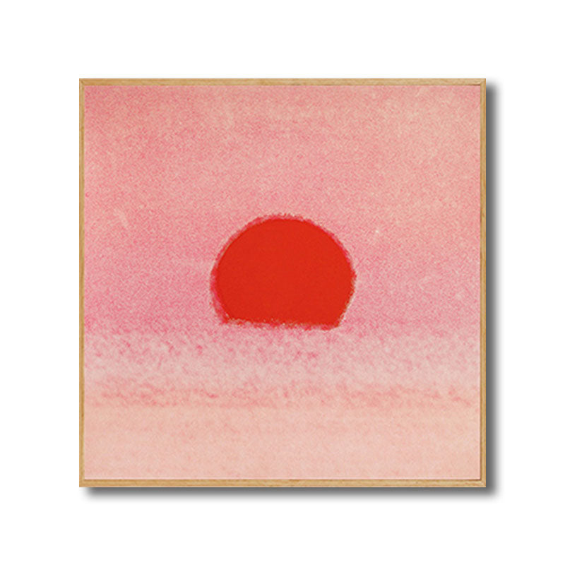 Light Color Sunrise Canvas Textured Kids Style Children's Bedroom Wall Art Print Clearhalo 'Art Gallery' 'Canvas Art' 'Kids' Arts' 1652918