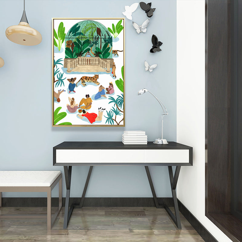 Childrens Art Amusement Park Painting Canvas Textured Colorful Wall Decor for Home Clearhalo 'Art Gallery' 'Canvas Art' 'Kids' Arts' 1653144