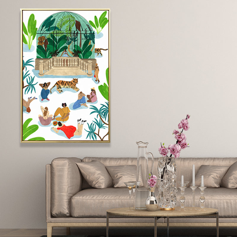 Childrens Art Amusement Park Painting Canvas Textured Colorful Wall Decor for Home Clearhalo 'Art Gallery' 'Canvas Art' 'Kids' Arts' 1653145