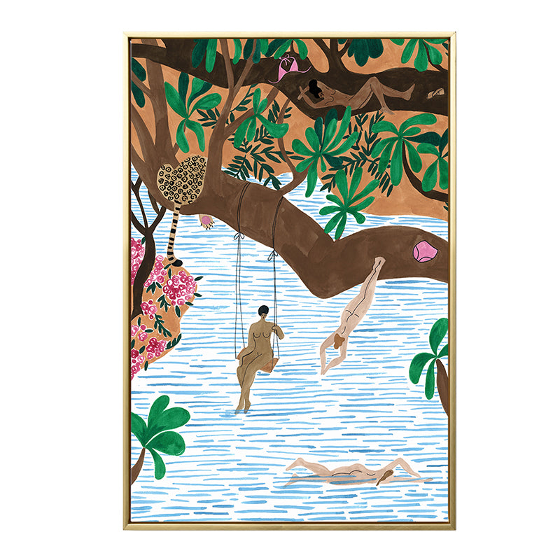 Childrens Art Amusement Park Painting Canvas Textured Colorful Wall Decor for Home Clearhalo 'Art Gallery' 'Canvas Art' 'Kids' Arts' 1653150