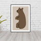 Wild Animal Wall Art Decor Cartoon Canvas Painting in Soft Color for Living Room Clearhalo 'Art Gallery' 'Canvas Art' 'Kids' Arts' 1653241