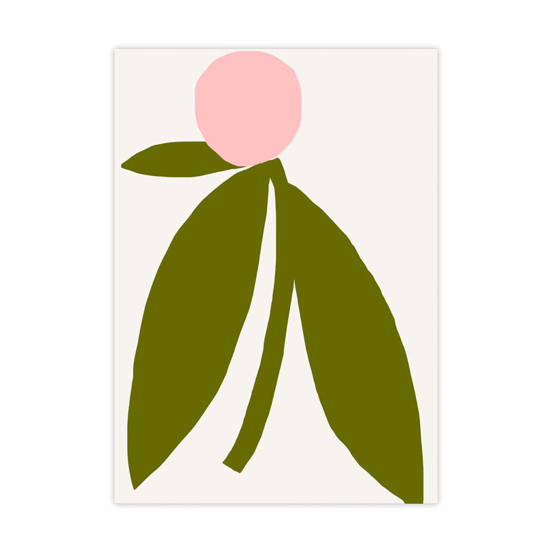 Illustration Botany Wall Art Print Cartoon Canvas Painting in Dark Color for Bedroom Clearhalo 'Art Gallery' 'Canvas Art' 'Kids' Arts' 1653266