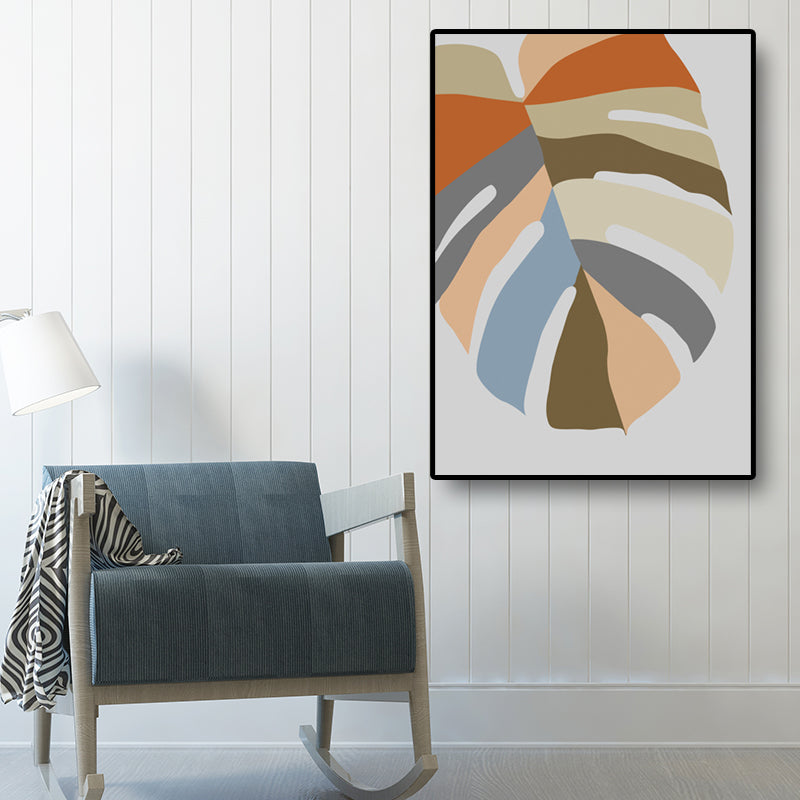 Illustration Botany Wall Art Print Cartoon Canvas Painting in Dark Color for Bedroom Clearhalo 'Art Gallery' 'Canvas Art' 'Kids' Arts' 1653279