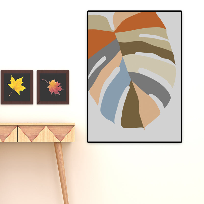 Illustration Botany Wall Art Print Cartoon Canvas Painting in Dark Color for Bedroom Clearhalo 'Art Gallery' 'Canvas Art' 'Kids' Arts' 1653280