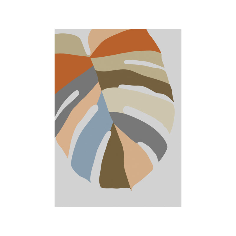 Illustration Botany Wall Art Print Cartoon Canvas Painting in Dark Color for Bedroom Clearhalo 'Art Gallery' 'Canvas Art' 'Kids' Arts' 1653281