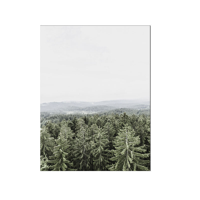 Tropix Forest Scenery Wall Art Canvas Textured Pastel Color Wall Decor for Living Room Clearhalo 'Art Gallery' 'Canvas Art' 'Coastal Art Gallery' 'Nautical' Arts' 1653404