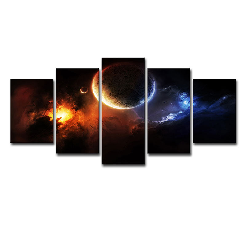 Planet and Astronomy Wall Prints Children's Art Canvas Painting, Multiple Sizes Options Clearhalo 'Art Gallery' 'Canvas Art' 'Kids' Arts' 1653448