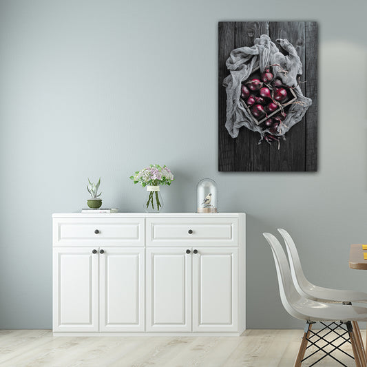 Photo Printed Diet Canvas Art Dark Color Modern Style Wall Decor for Dining Room Grey Clearhalo 'Art Gallery' 'Canvas Art' 'Contemporary Art Gallery' 'Modern' Arts' 1653529