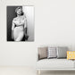 Marilyn Monroe Wall Art Light-Color Canvas Print Wall Decor for Boys Bedroom, Textured Grey Clearhalo 'Arts' 'Canvas Art' 1653599