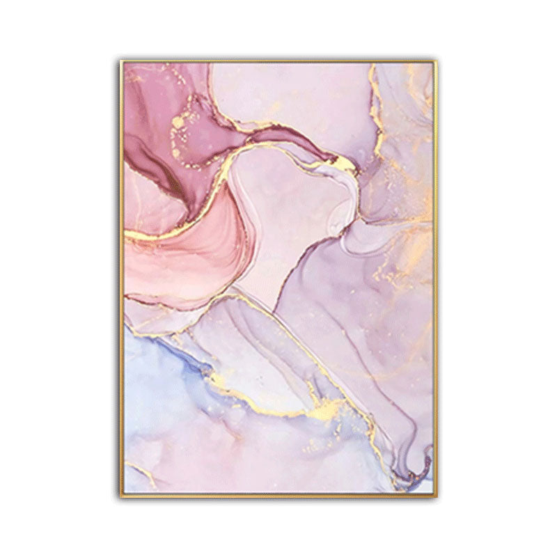 Modern Style Abstract Pattern Art Pink Girls Bedroom Canvas, Multiple Size Options Clearhalo 'Art Gallery' 'Canvas Art' 'Contemporary Art Gallery' 'Modern' Arts' 1653616