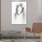 Blur Shadow of Lovers Canvas Art Contemporary Textured Family Room Wall Decor in Grey Clearhalo 'Art Gallery' 'Canvas Art' 'Contemporary Art Gallery' 'Modern' Arts' 1653663