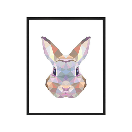 Brown Rabbit Head Wall Decor for Decoration Modernism Playroom Wrapped Canvas (Multiple Sizes) Clearhalo 'Art Gallery' 'Canvas Art' 'Kids' Arts' 1653731