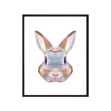 Brown Rabbit Head Wall Decor for Decoration Modernism Playroom Wrapped Canvas (Multiple Sizes) Clearhalo 'Art Gallery' 'Canvas Art' 'Kids' Arts' 1653731