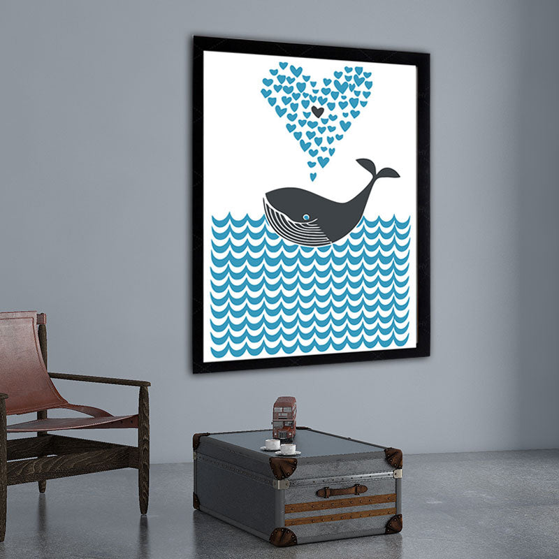 Multi-Colored Sea Fish Canvas Prints Nautical for Decoration Wall Decor, Multiple Size Options Clearhalo 'Art Gallery' 'Canvas Art' 'Kids' Arts' 1653809