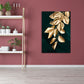 Gold Leaves Canvas Botanical Modern Style Textured Wall Art Decor for Guest Room Clearhalo 'Art Gallery' 'Canvas Art' 'Contemporary Art Gallery' 'Modern' Arts' 1653838