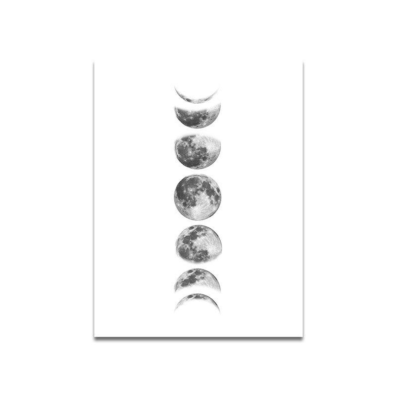 Textured Moon Phrase Art Print Canvas Minimalism Wall Decoration for House Interior Clearhalo 'Art Gallery' 'Canvas Art' 'Contemporary Art Gallery' 'Contemporary Art' 'Minimalism' 'Minimalist Art Gallery' 'Scandinavian' Arts' 1653858