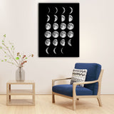 Lunar Eclipse Canvas Art Minimalist Textured Surface Childrens Bedroom Wall Decor Clearhalo 'Art Gallery' 'Canvas Art' 'Contemporary Art Gallery' 'Contemporary Art' 'Minimalism' 'Minimalist Art Gallery' 'Scandinavian' Arts' 1653861