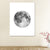 Outer Space Moon Sphere Canvas Textured Minimalism House Interior Wall Art Print White Clearhalo 'Art Gallery' 'Canvas Art' 'Contemporary Art Gallery' 'Contemporary Art' 'Minimalism' 'Minimalist Art Gallery' 'Scandinavian' Arts' 1653899