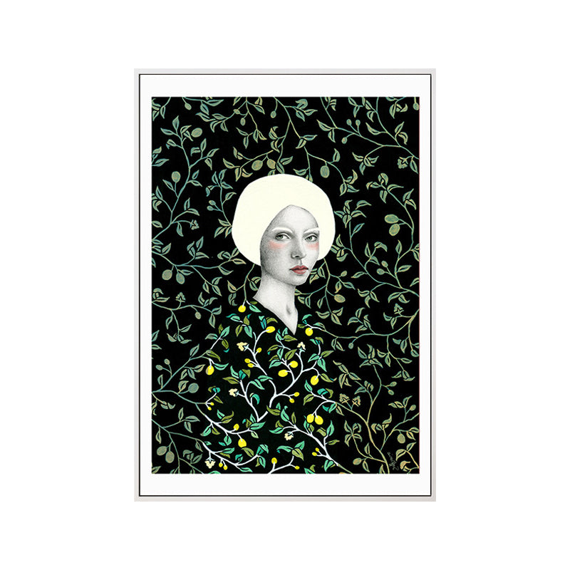 Contemporary Figure Canvas Wall Art Light-Color Textured Wall Decor for Sitting Room Clearhalo 'Art Gallery' 'Canvas Art' 'Contemporary Art Gallery' 'Modern' Arts' 1653942