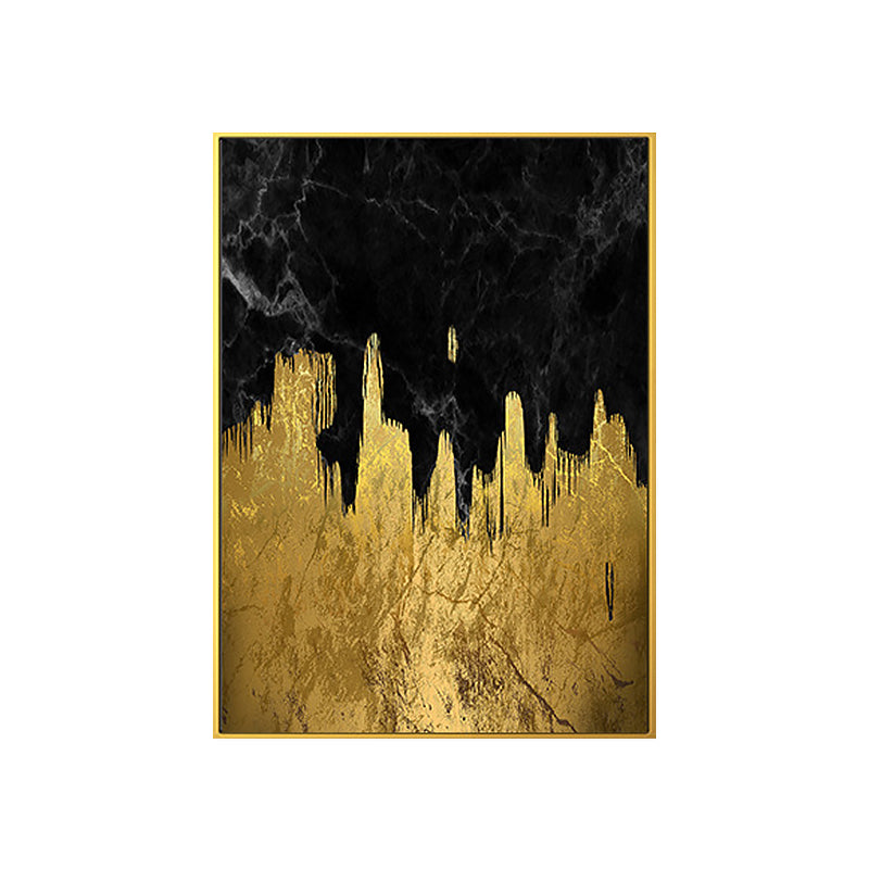 Abstract Canvas Art Glam Enchanting Marble and Foil Effect Wall Decor in Bright Color Clearhalo 'Arts' 'Canvas Art' 1653998