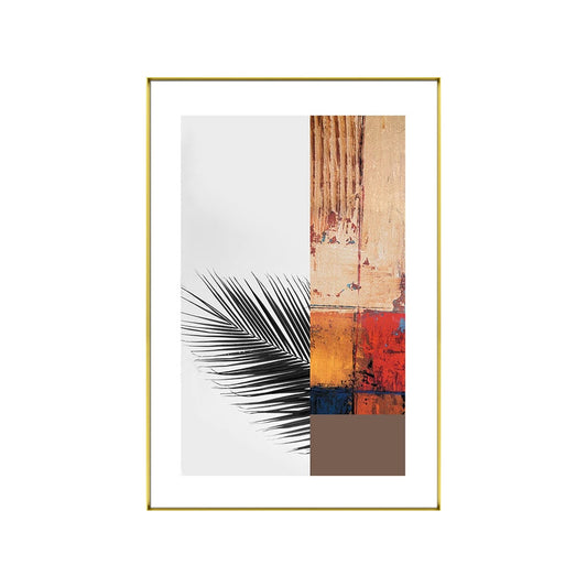 Multicolored Abstract Canvas Leaf Print Tropical Textured Wall Art for Home Clearhalo 'Art Gallery' 'Canvas Art' 'Coastal Art Gallery' 'Tropical' Arts' 1654073