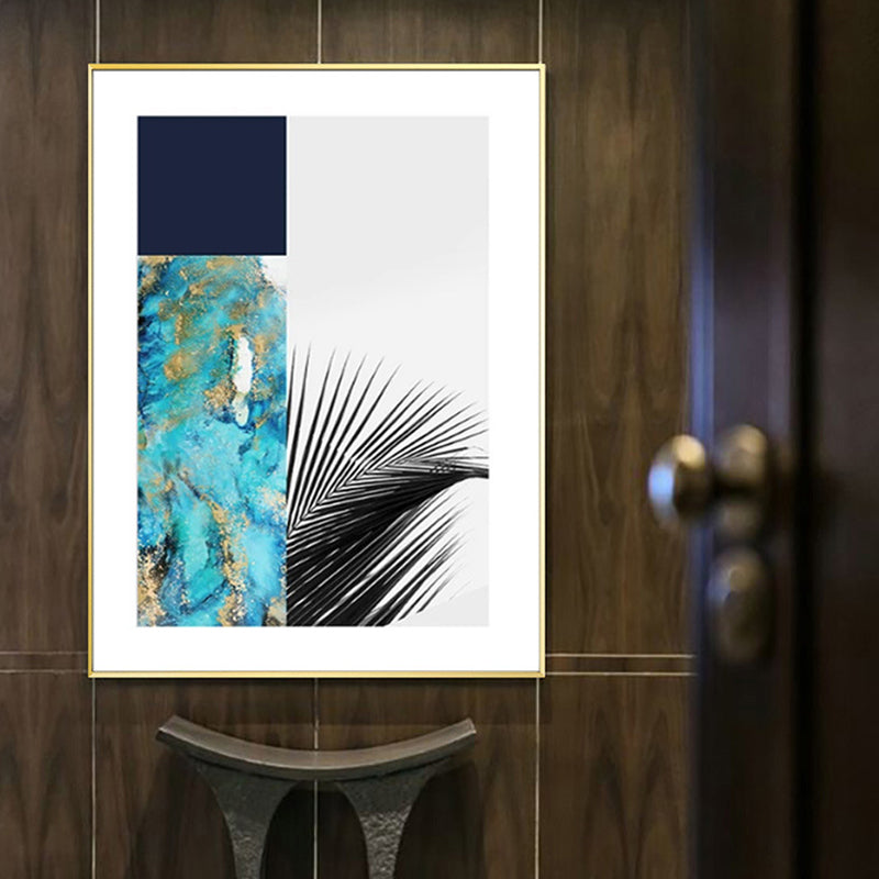 Multicolored Abstract Canvas Leaf Print Tropical Textured Wall Art for Home Clearhalo 'Art Gallery' 'Canvas Art' 'Coastal Art Gallery' 'Tropical' Arts' 1654078